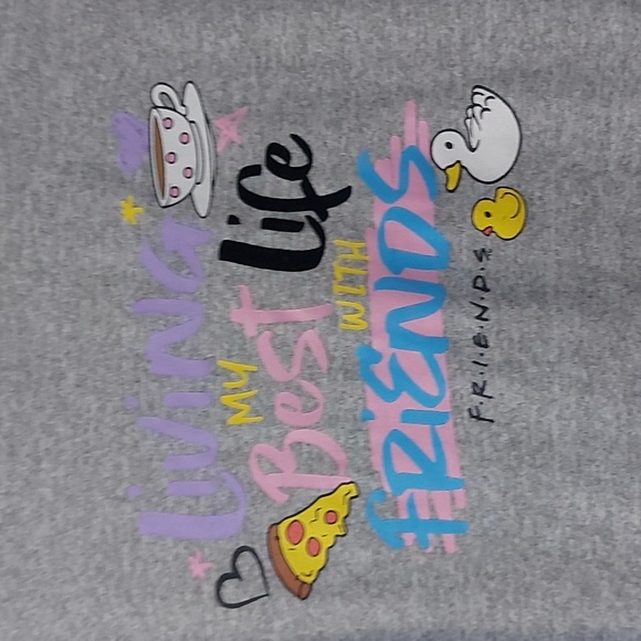 Friends Living my Best Life with Friends 3/4 length sleeve tshirt - Picture 2 of 6